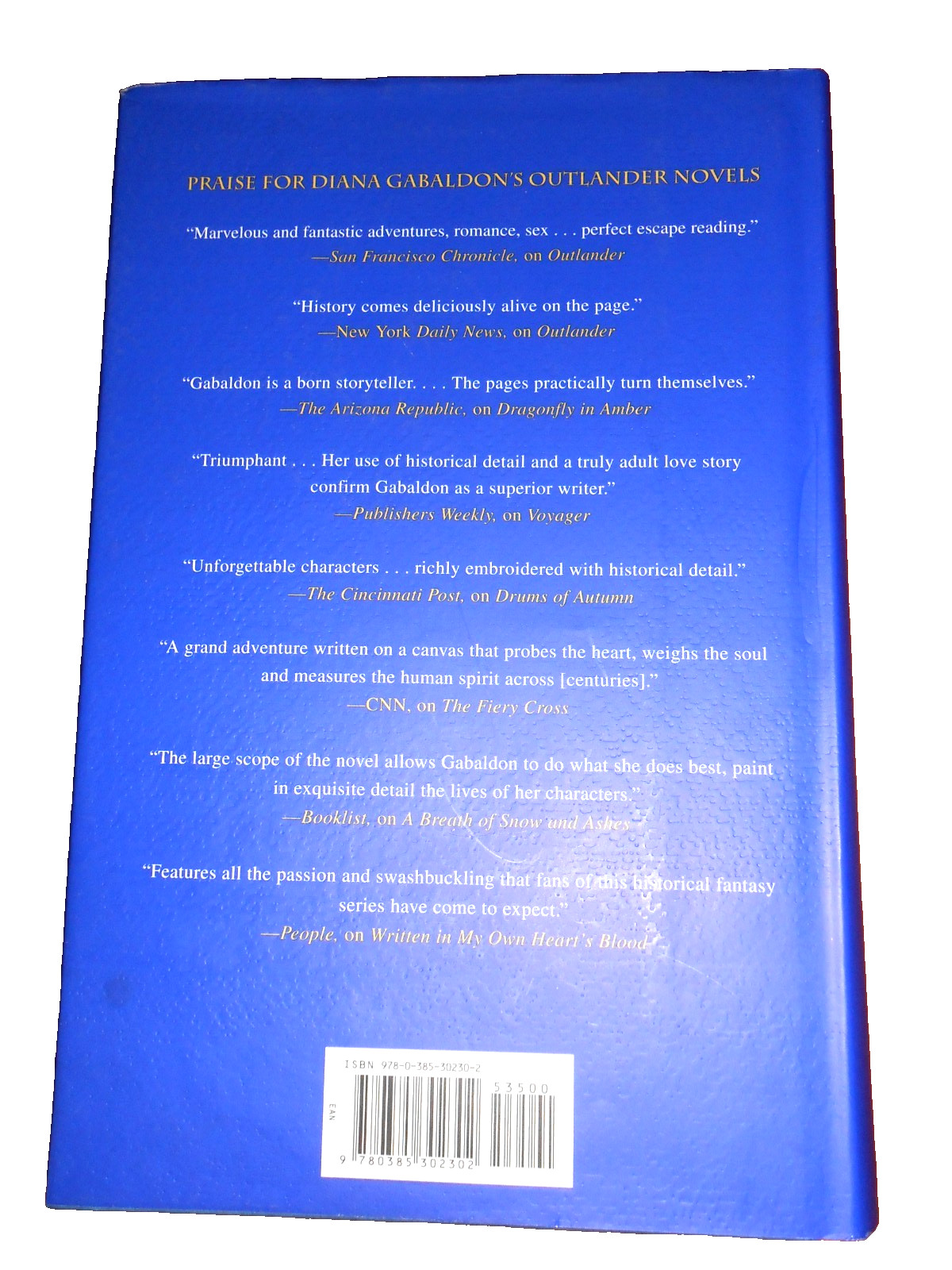 Diana Gabaldon OUTLANDER Delacorte Press 1991 – HC/DJ VGC