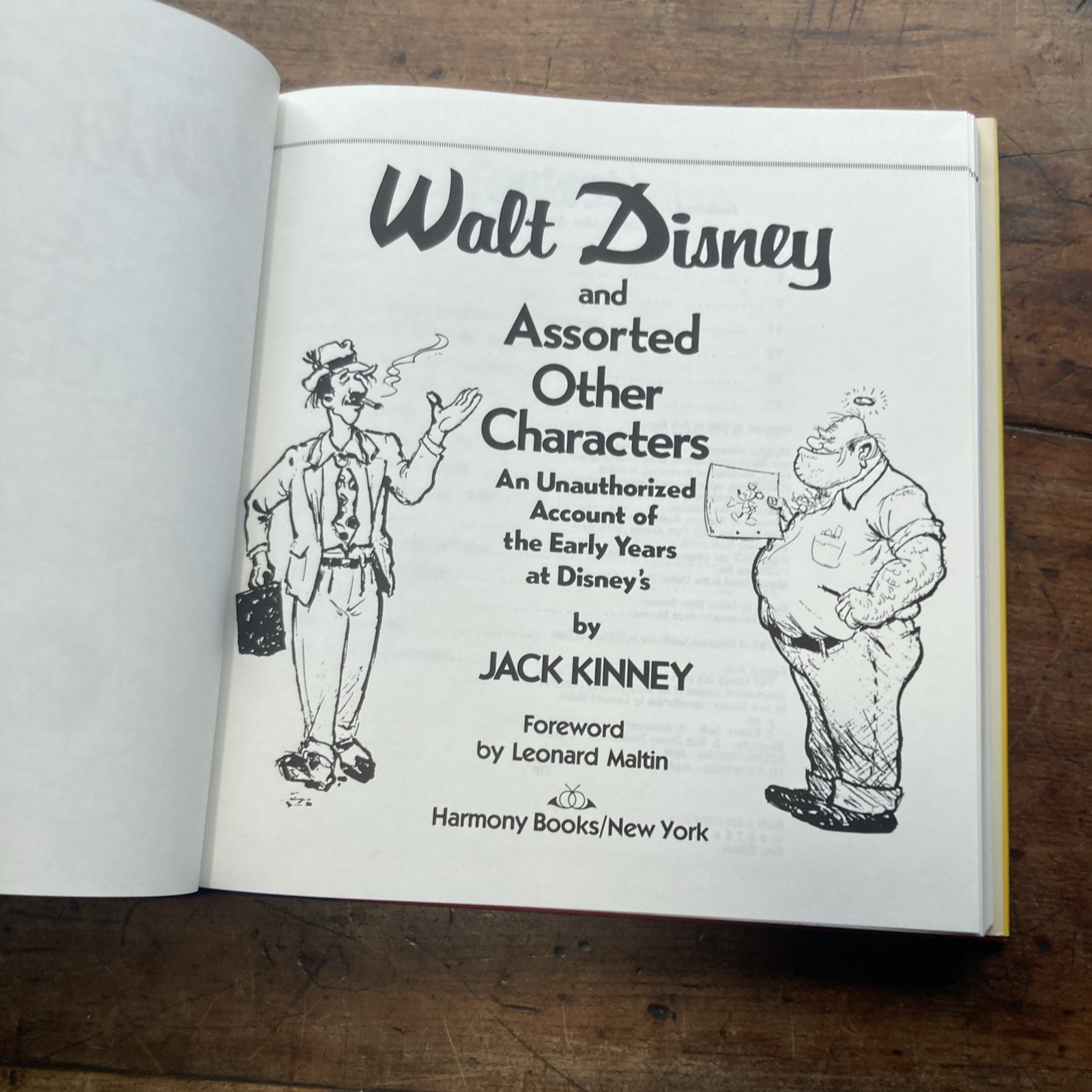 Walt Disney And Assorted Other Characters by Jack Kinney 1988 First Edtion