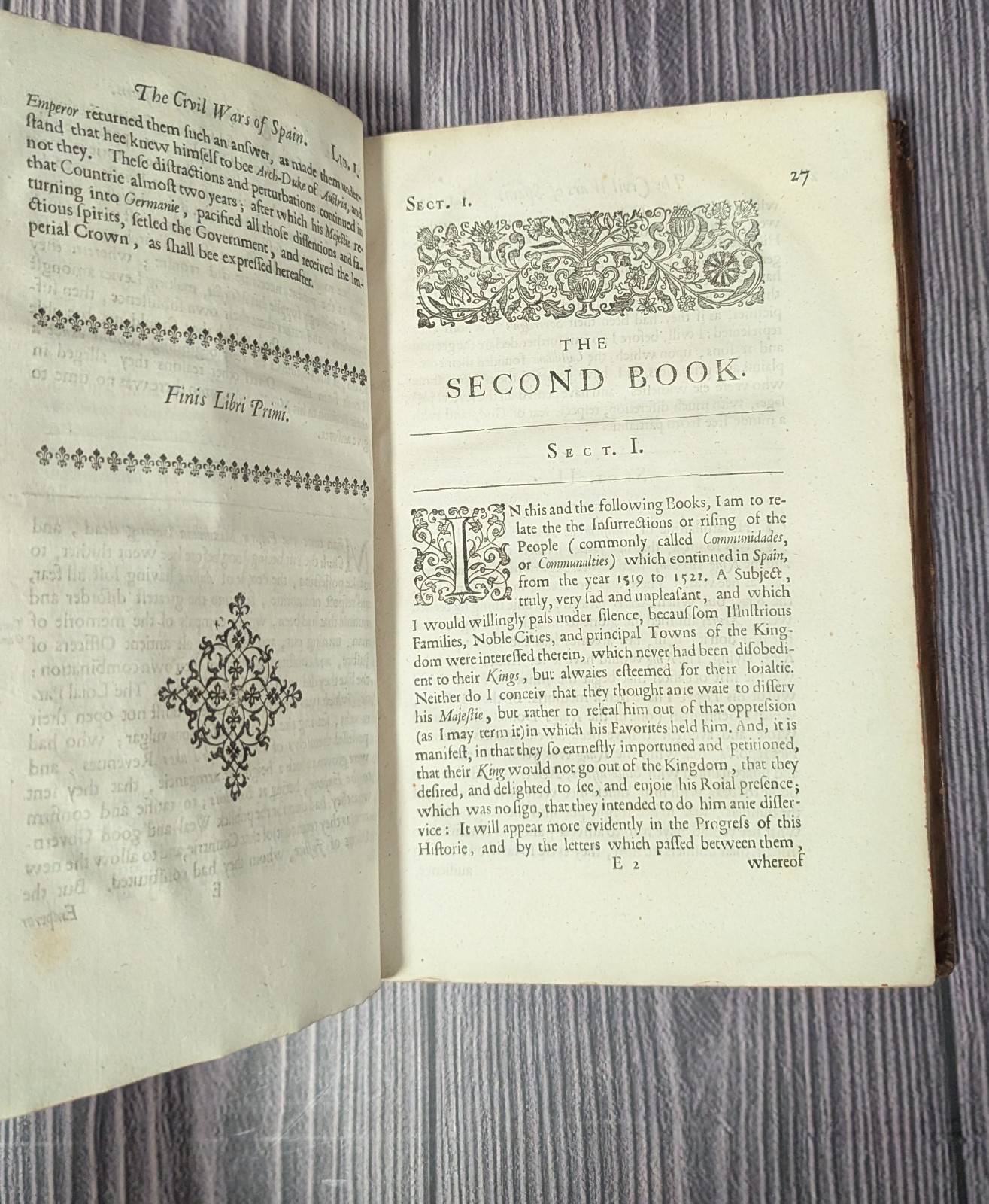 1652 The Civil Wars of Spain – de Sandoval – first English printing RARE