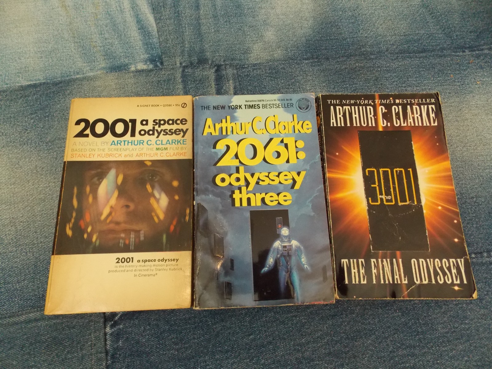 Arthur C Clarke Sci Fi Paperback Book Lot or 14 Vintage