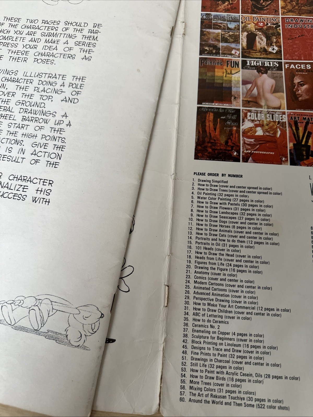 MCM Animated Cartoons For The Beginner By Walter T. Foster Art Book VINTAGE COOL