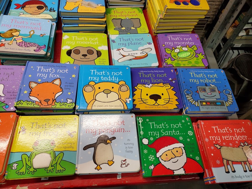 LOT OF 5 USBORNE KIDS TOUCHY-FEELY “THAT’S NOT MY” BOARD BOOKS – RANDOM *MIX*