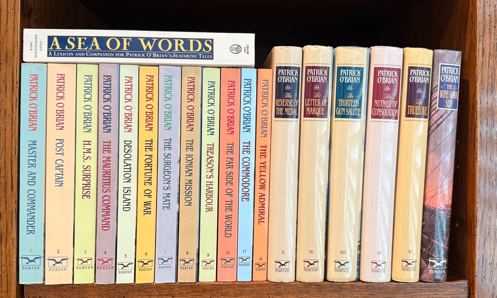 Aubrey Maturin Series 1-18 Set and Lexicon “Sea Of Words” by Patrick O’Brian