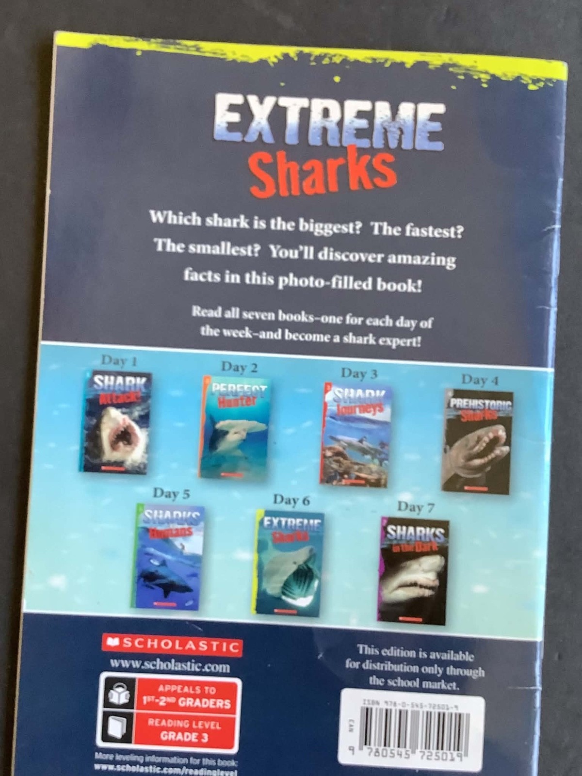 Set of 5 PERFECT HUNTER, SHARK JOURNEYS Books 2 through 6 – For those littles!