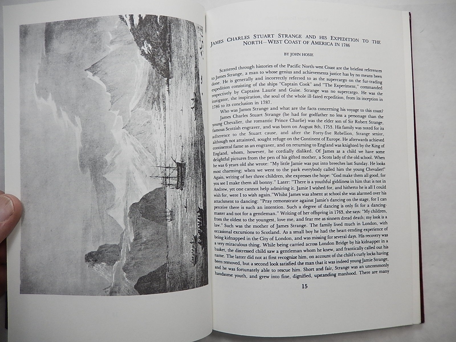 James Strange’s Journal: Bombay to NW Coast of America 1785-1787, 1982, Hardcove