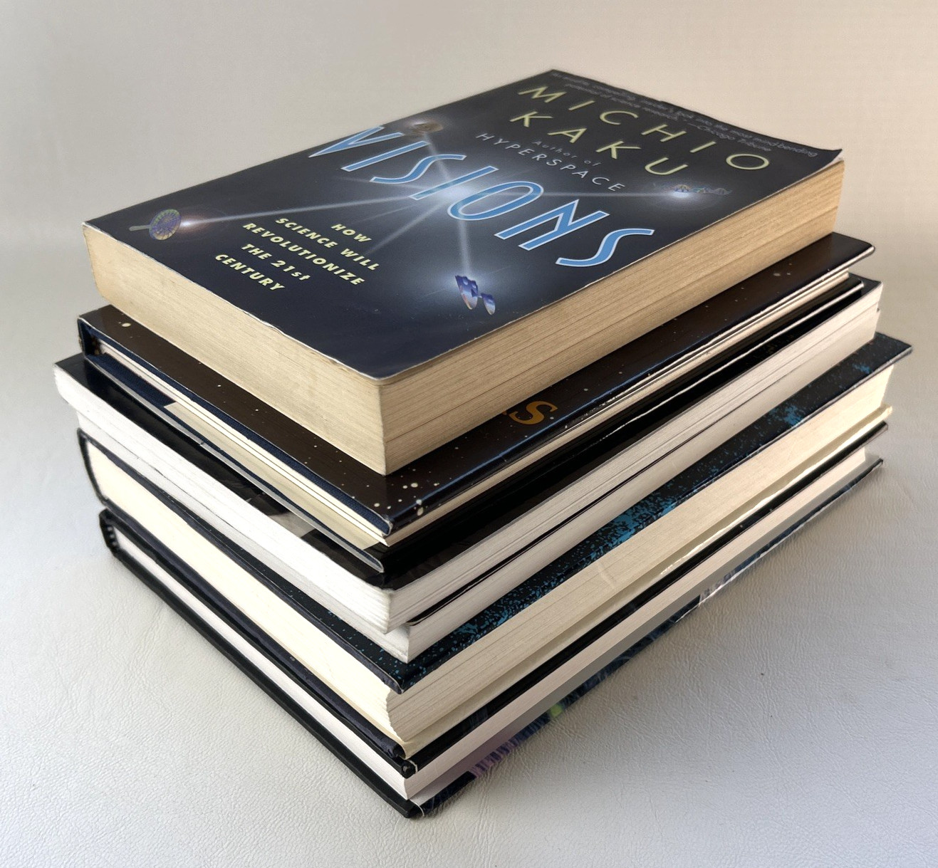 Lot of 6 Stephen Hawking DeGrasse Michio Kaku Physics Space Astronomy PB HC