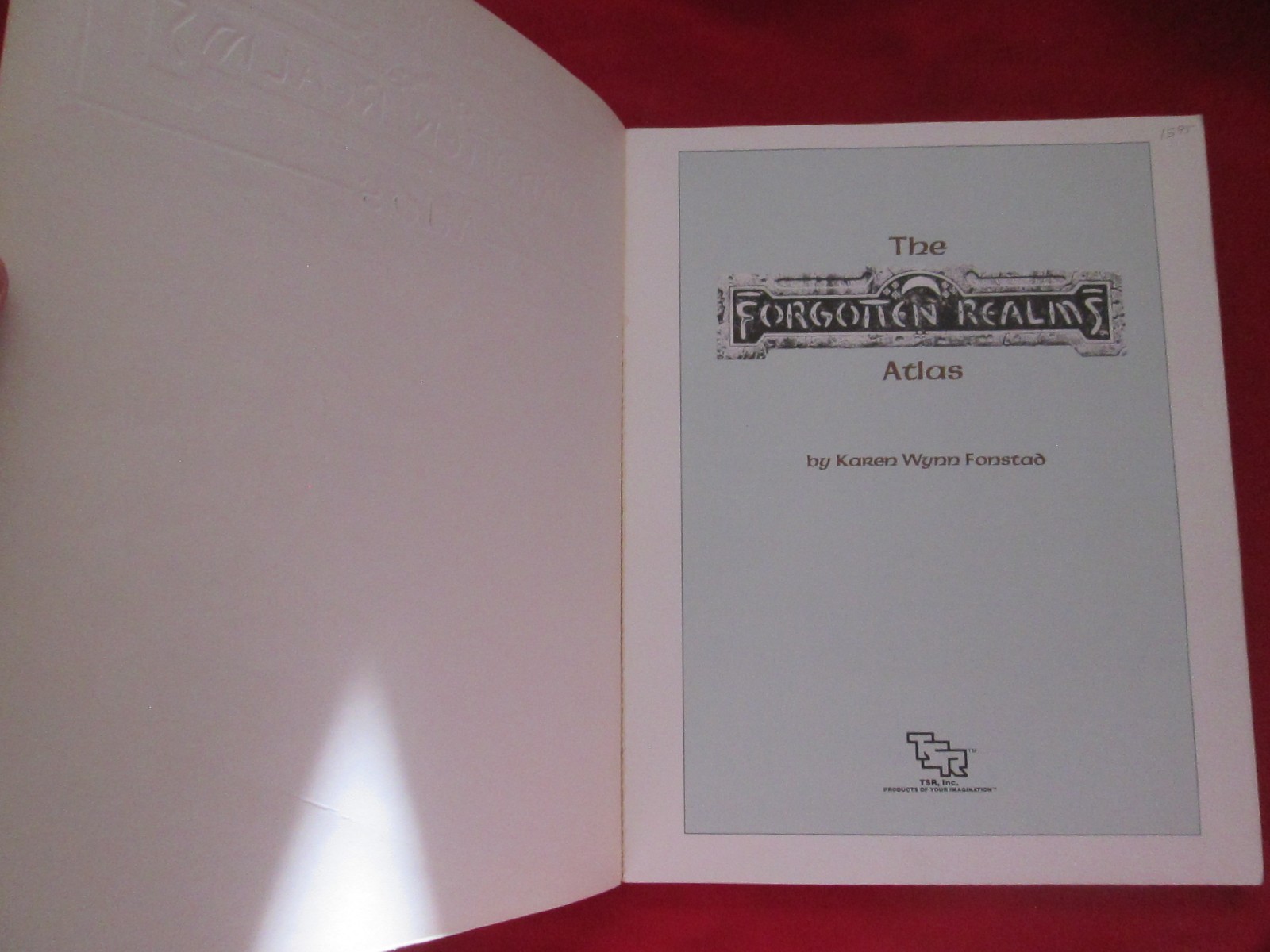 The Forgotten Realms Atlas by Karen Wynn Fonstad TSR