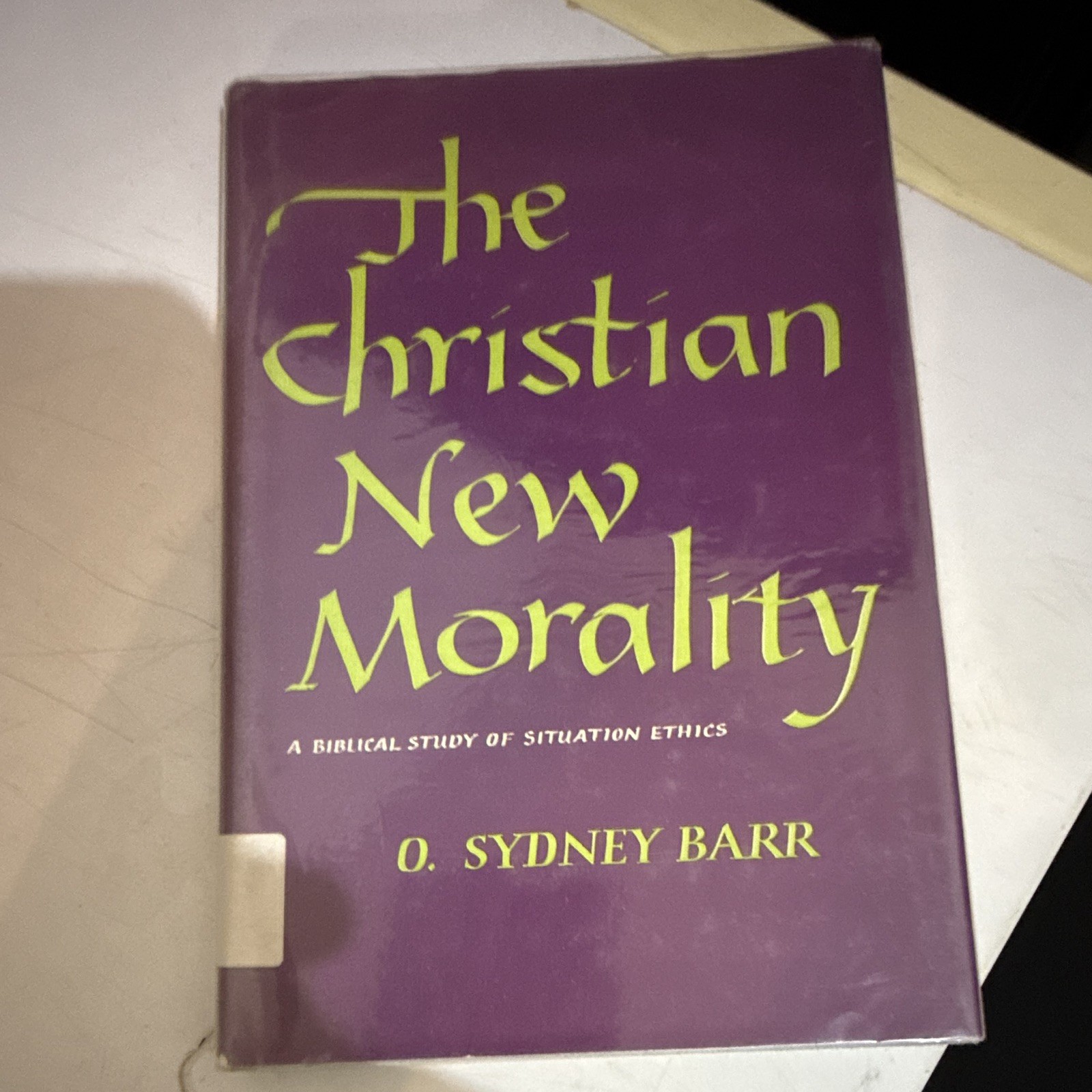 The Christian New Morality O. Sydney Barr HC w/DJ Oxford Univ Press Ethics
