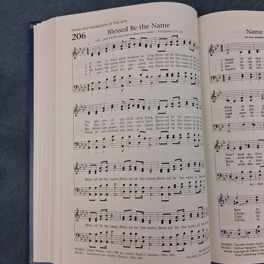 The Baptist Hymnal Prussian Blue Hardcover Baptist Convention Press 3rd Printing