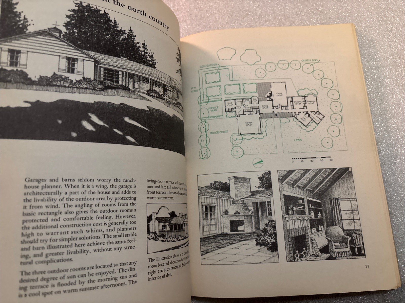 Western Ranch Houses by Sunset Magazine & Cliff May / 1955 5th Printing HC Book