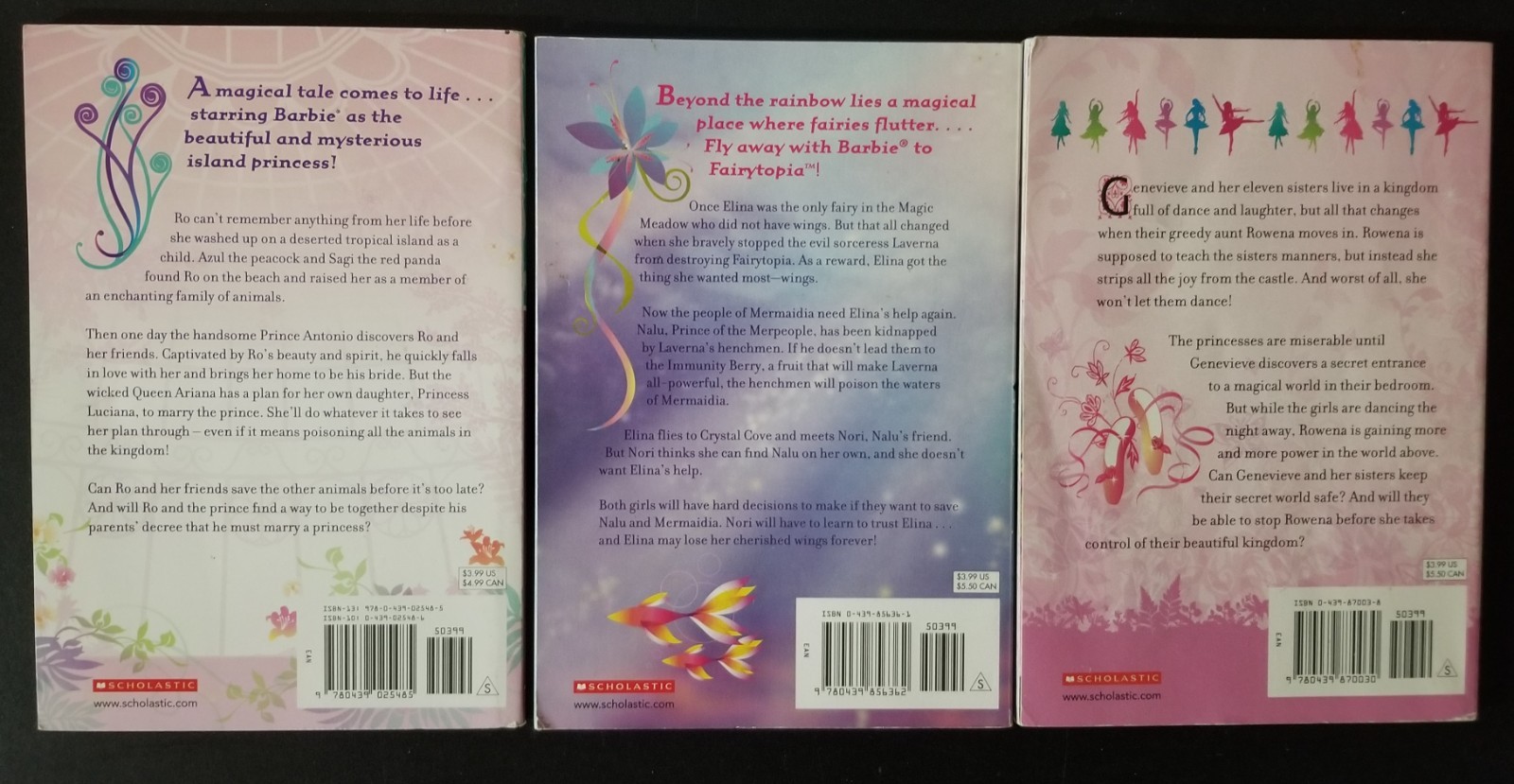 Barbie Junior Novelization Books Lot – 12 Princesses, Mermaidia, Island Princess