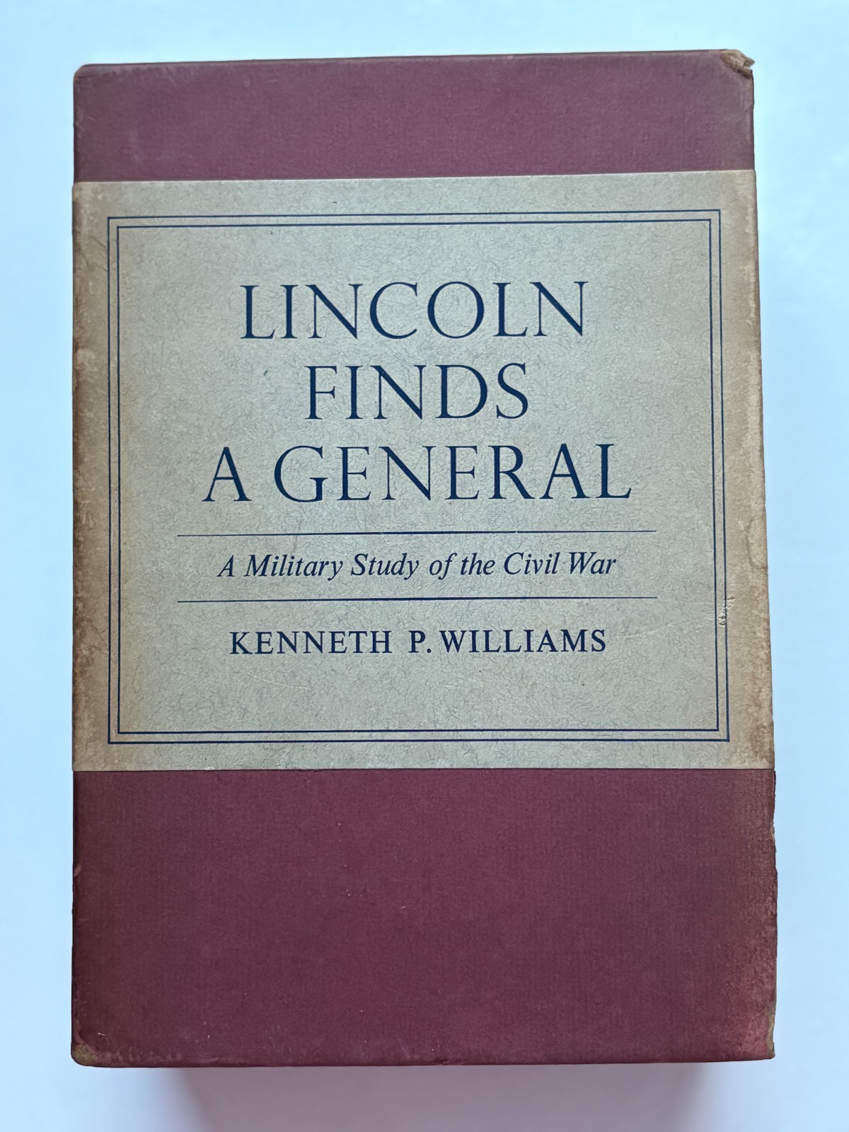 Lincoln Finds a General 2 Vol Set 1949 1st Printing Macmillan Civil War Slipcase