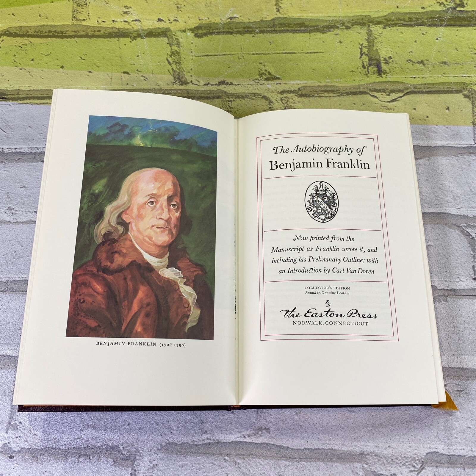 The Autobiography of Benjamin Franklin, Easton Press 1976 Full Leather