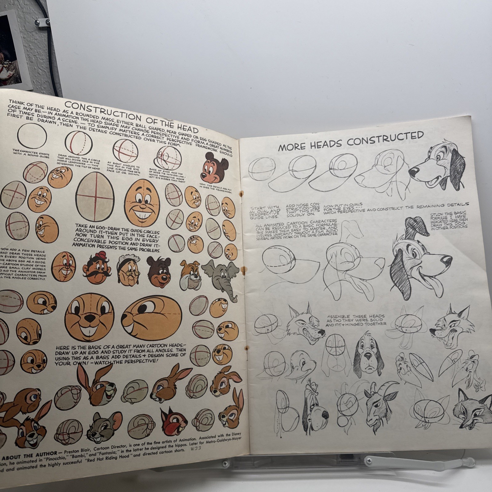 ANIMATION by Preston Blair Art Instruction Book in Walter Foster Series 1950’s