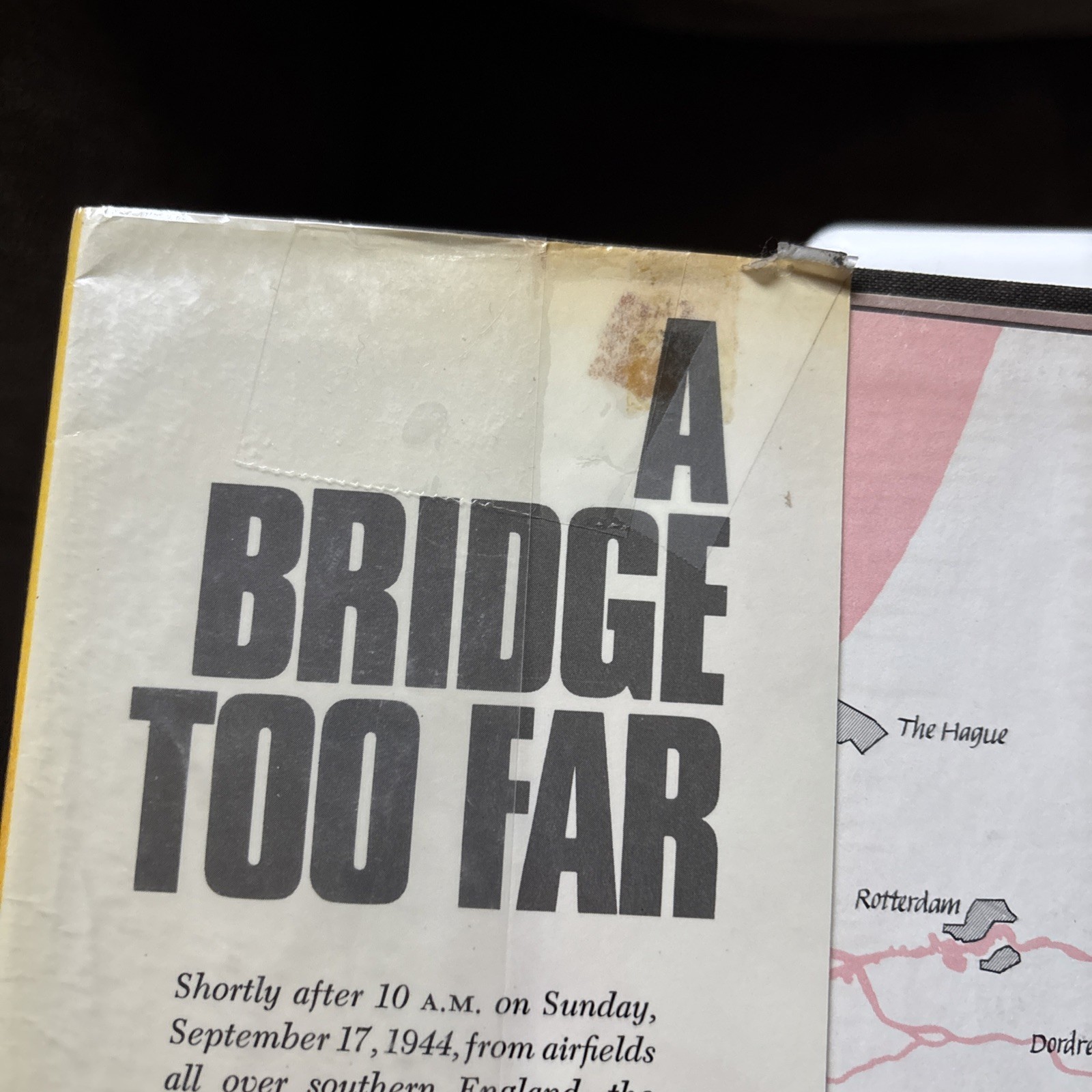 A BRIDGE TOO FAR by Cornelius Ryan 1974 FIRST EDITION hardcover HCDJ