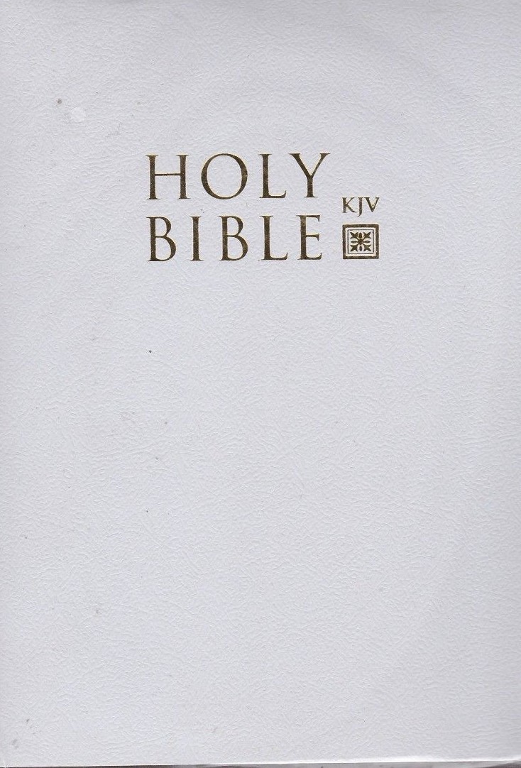 Brand New White Cover book Holy Bible KJV King James Version 7.5 x 5.25 inch