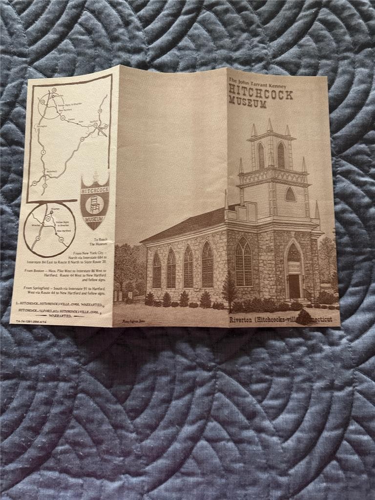 1971 1st HCDJ The Hitchcock Chair John Tarrant Kenney SIGNED & Museum Pamphlet