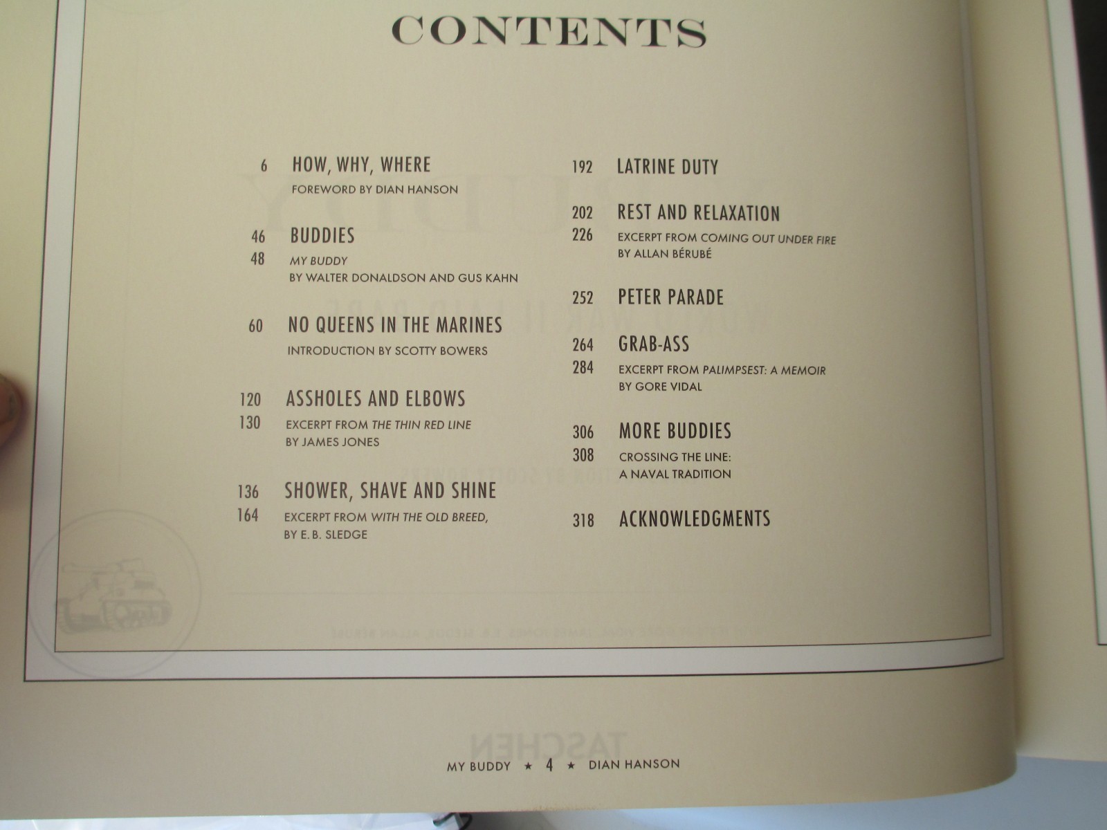 THE MICHAEL STOKES COLLECTION DIAN HANSON MY BUDDY WWII LAID BARE TASCHEN