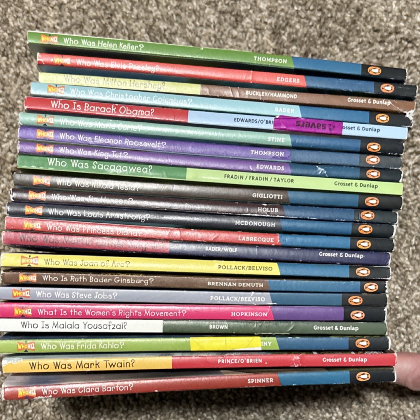 Who Was? Nonfiction Biographies Book Lot of 22