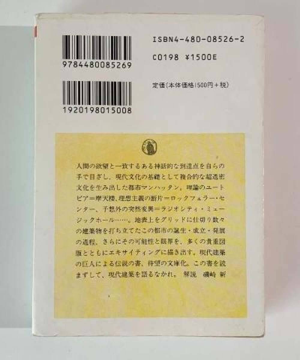 Rem Koolhaas : Delirious New York – Japan Edition Paperback