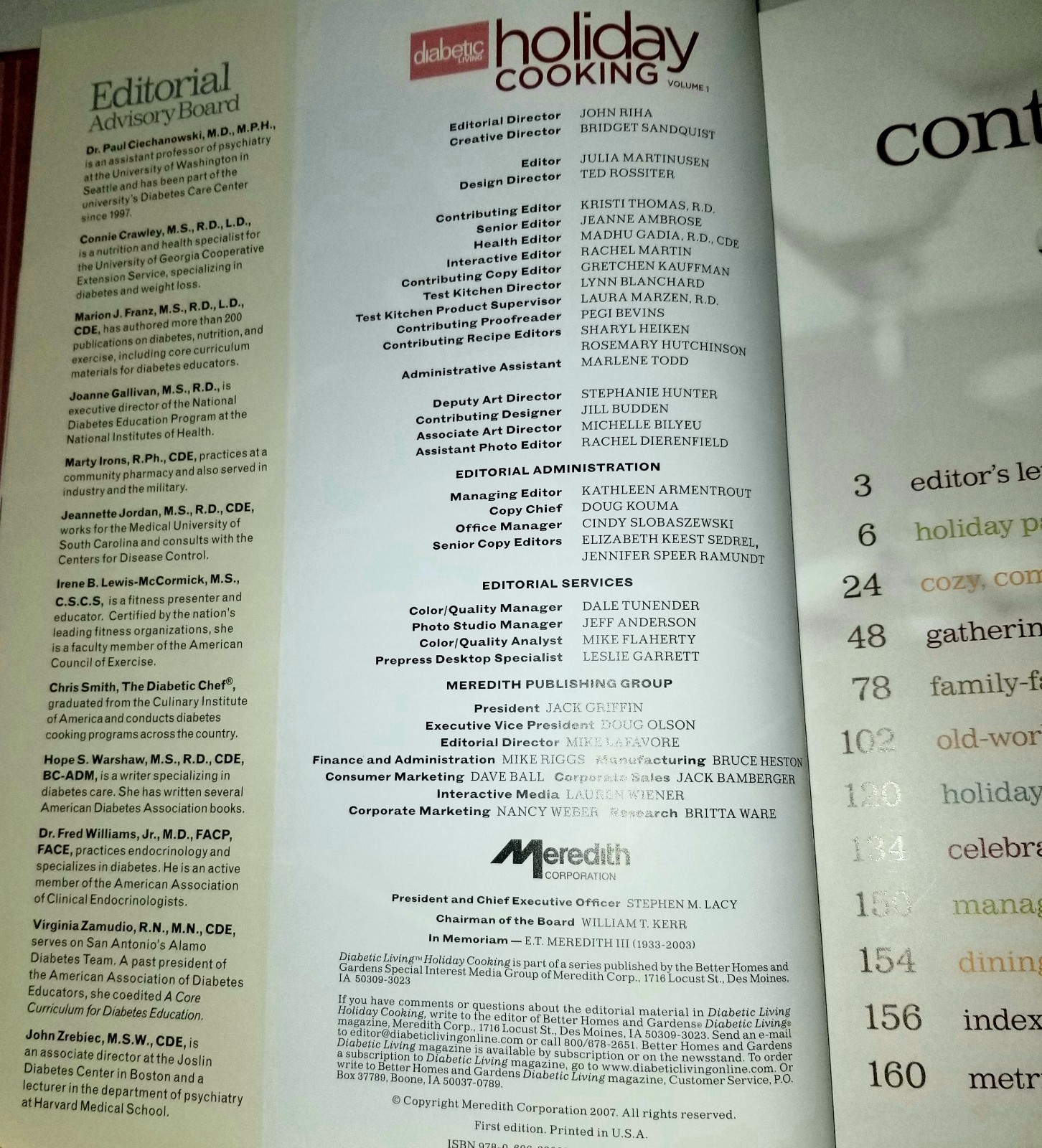 Diabetic Living Holiday Cooking By Editors Meredith Corp. Recipes, Cookbook.