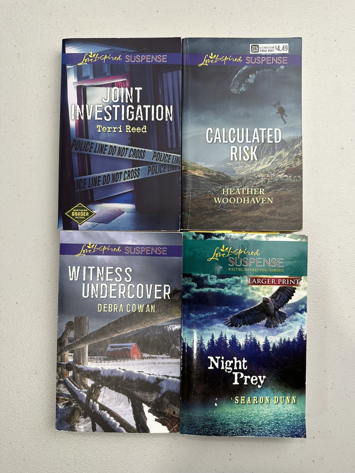 Love Inspired Suspense book lot of 25 paperback Miscellaneous Authors Some New