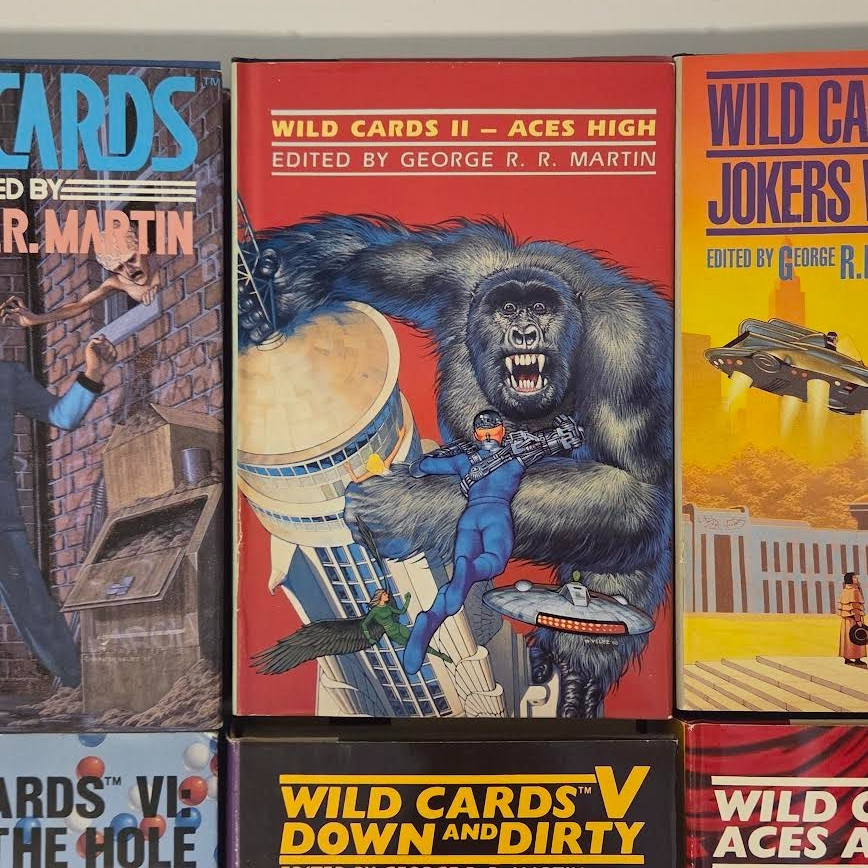 George R.R. Martin Wildcards 1-6 Hardcover HC Book Lot 1 2 3 4 5 6 Sci-Fi