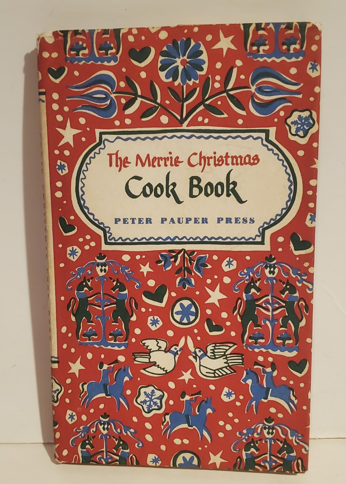 VINTAGE THE MERRIE CHRISTMAS COOKBOOK H/C RECIPE BOOK PETER PAUPER PRESS 1953
