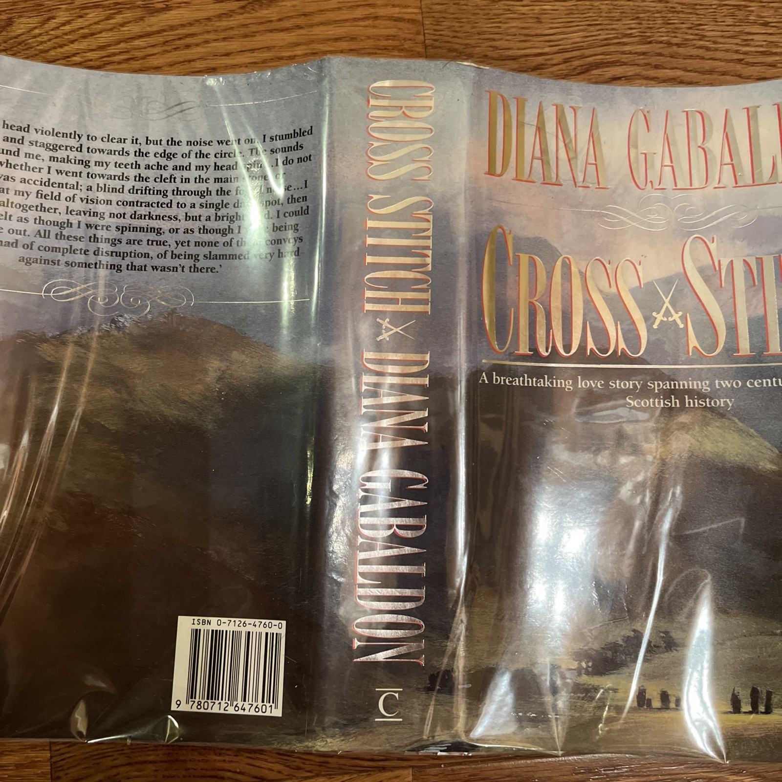 Diana Gabaldon Flat Signed Cross Stitch 1 of 2000 (Outlander Book One, 1991 UK)