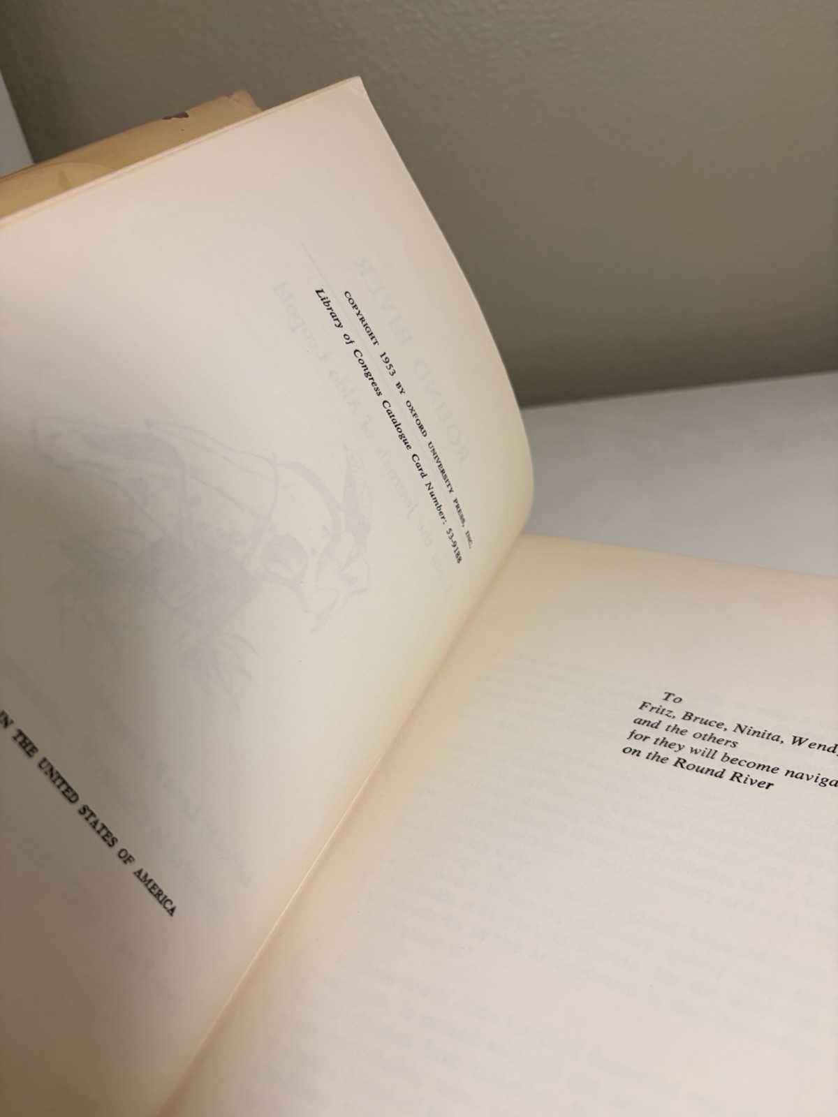 ROUND RIVER: FROM THE JOURNALS OF ALDO LEOPOLD By Luna B. Leopold – HC 1st Ed DC