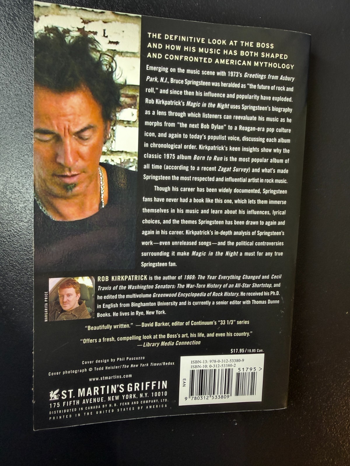 Bruce Springsteen – Magic in the Night – Words and Music – Softcover – 268 Pages