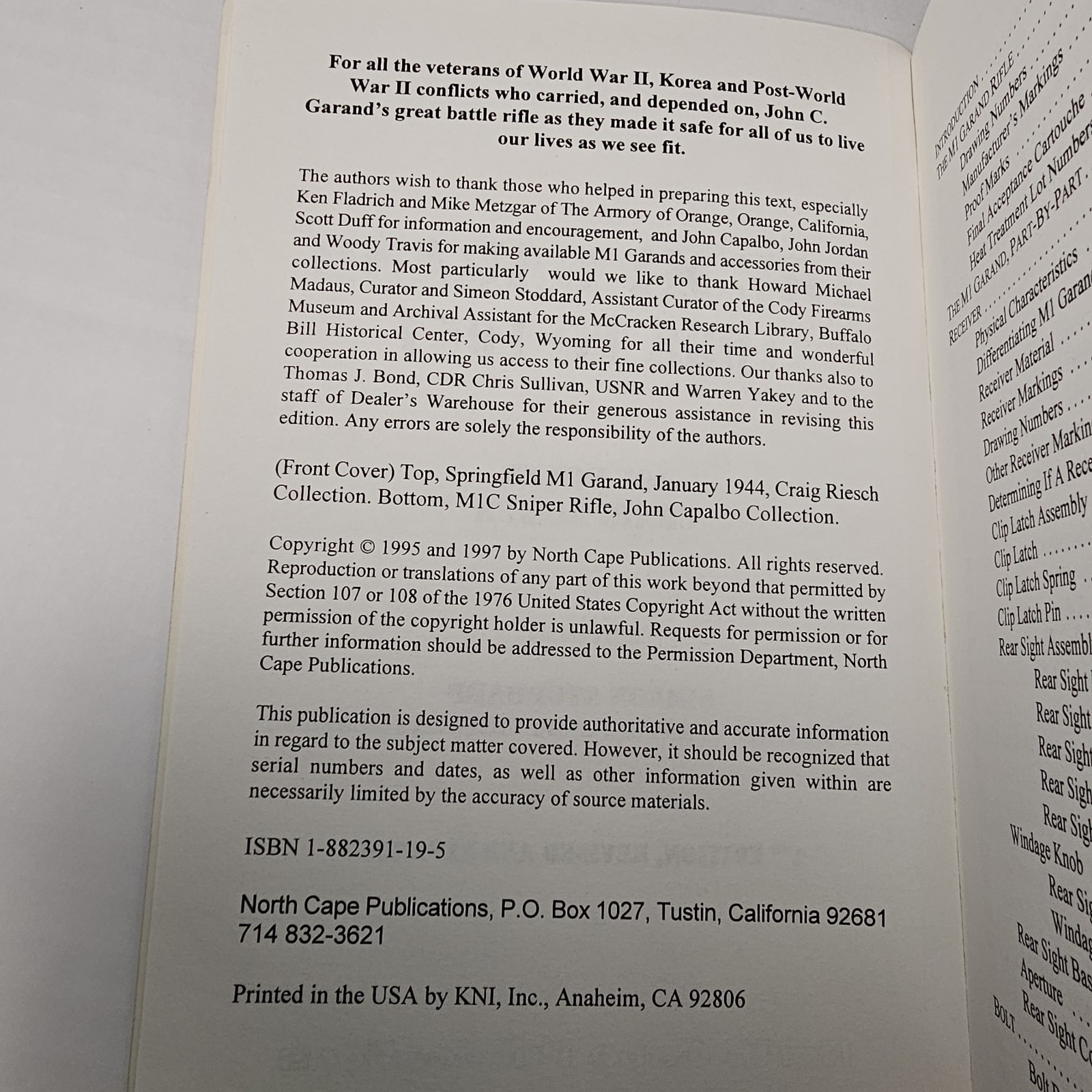 M1 Garand 1936 to 1957 Revised Joe Poyer & Craig Riesch