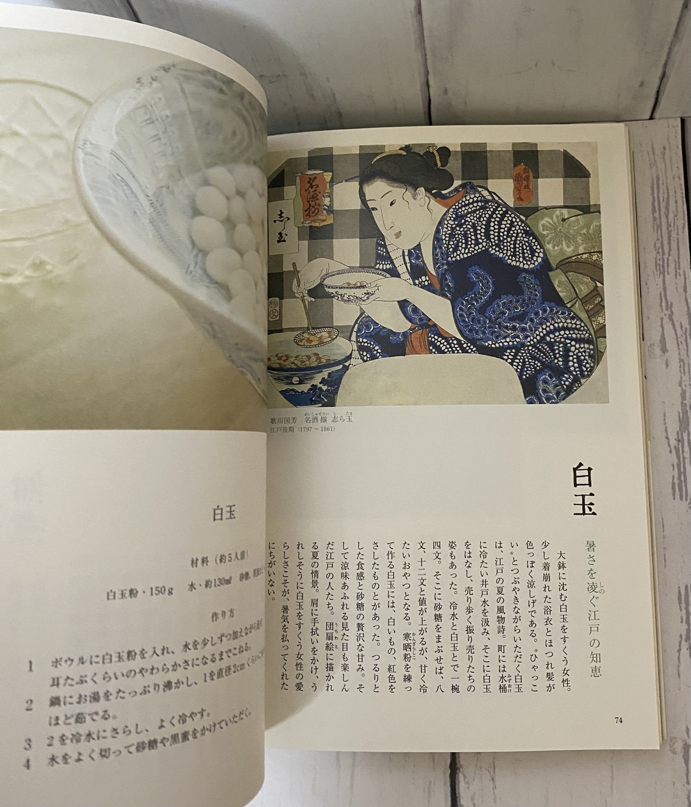Ukiyo-e Japanese Food Culture Book Edo Period Sushi Soba Tempura Art Japan