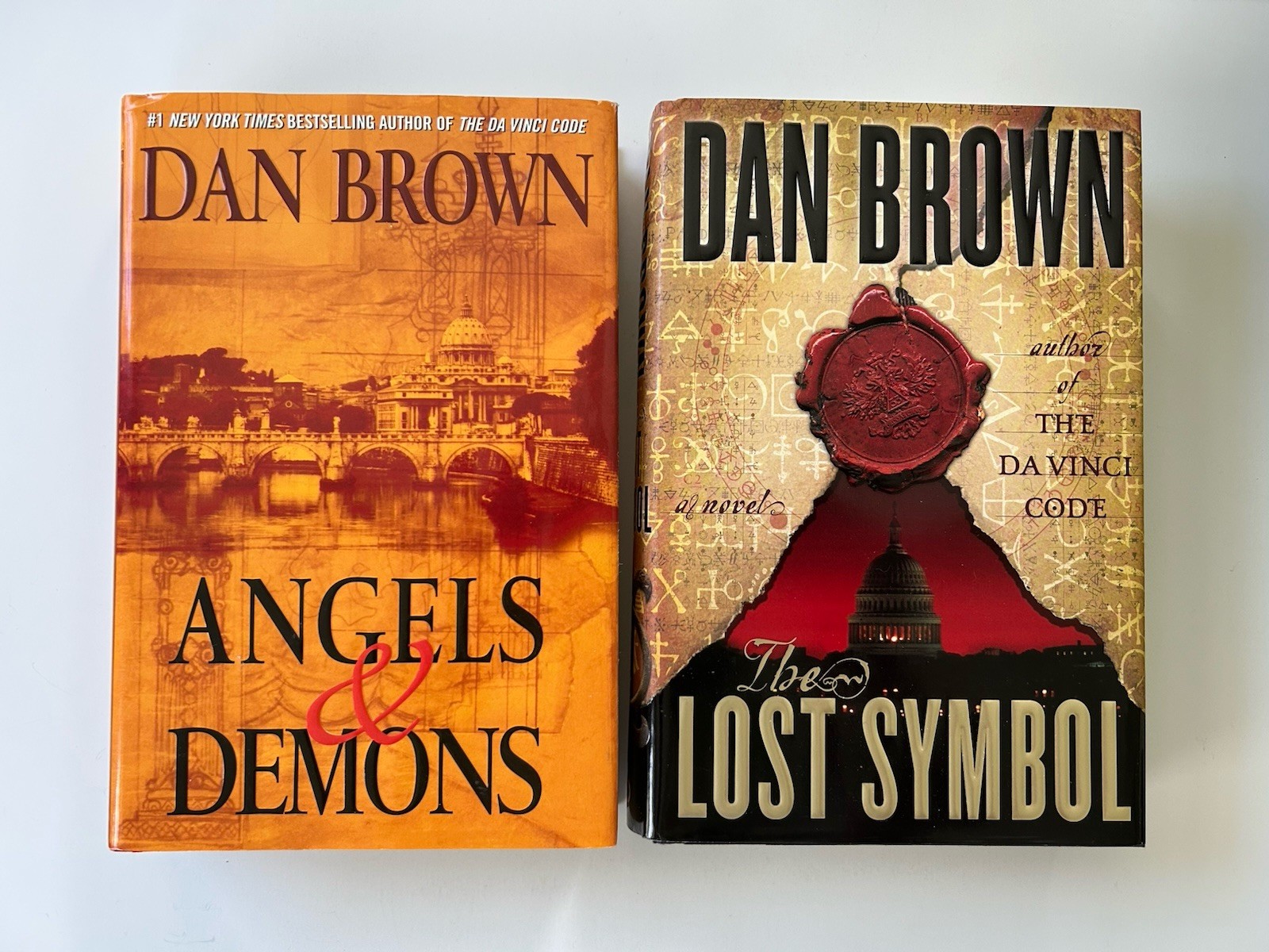 Dan Brown Robert Langdon Series Lot of #1-5 Hardcovers Da Vinci Code Inferno