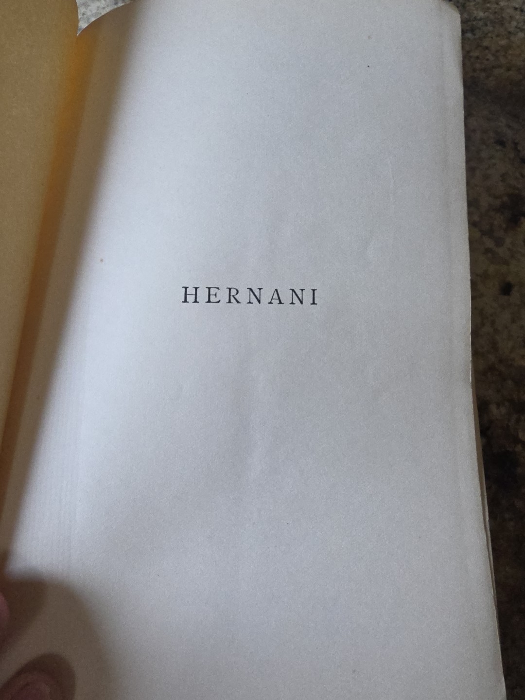 1891 Hernani, Victor Hugo, HC, with John E Matzke