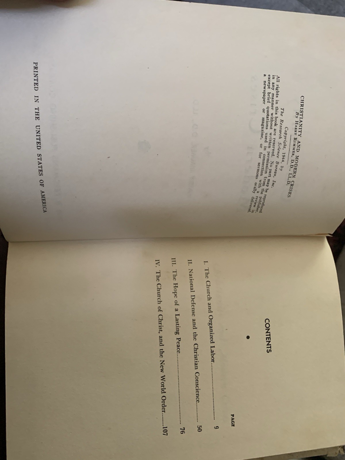 Christianity And Modern Crises Harry Rimmer HBDJ