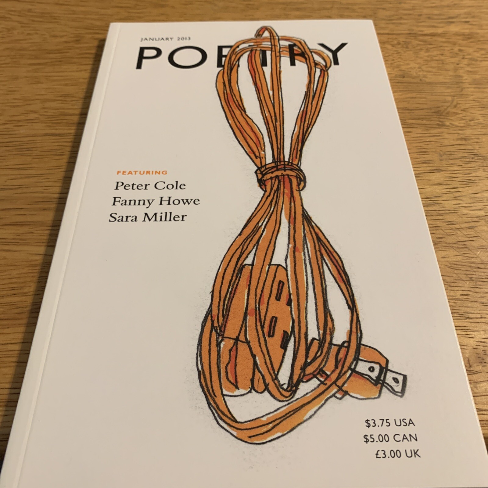 Poetry January 2013: Paperback Book featuring Peter Cole & Sara Miller