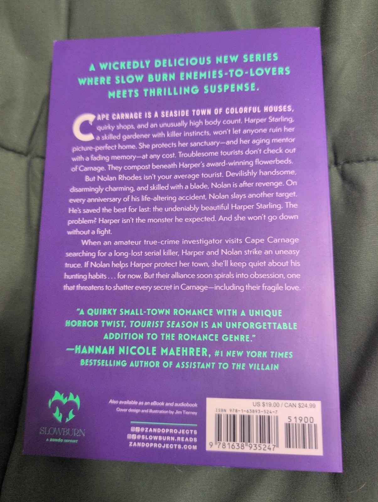 Brynne Weaver Tourist Season Paperback Like New Used