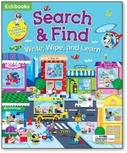 Search Find: Write, Wipe, and Learn-Includes Stickers and a Write- – VERY GOOD