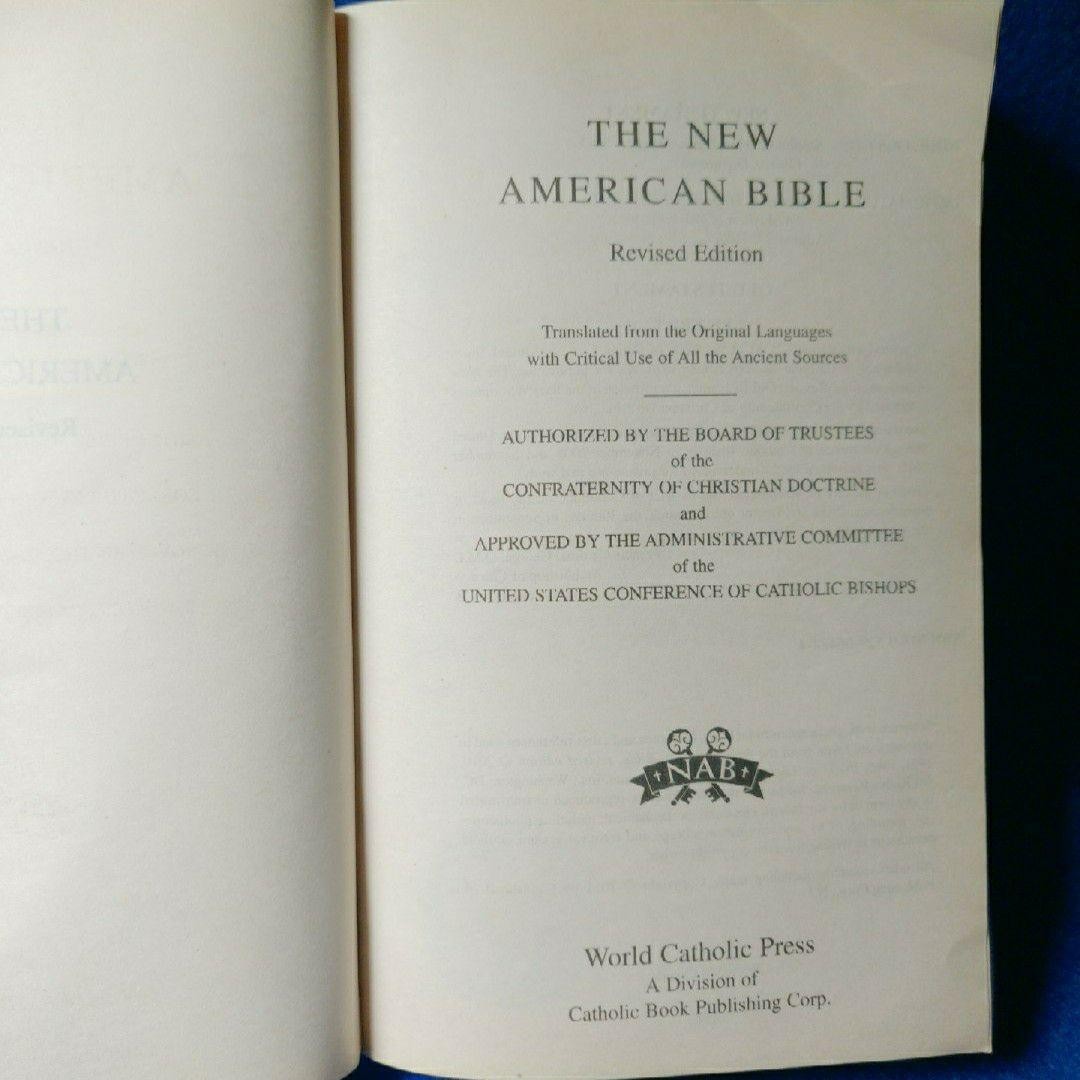 The New American Bible Revised Edition Paperback 2011 World Catholic Press Red