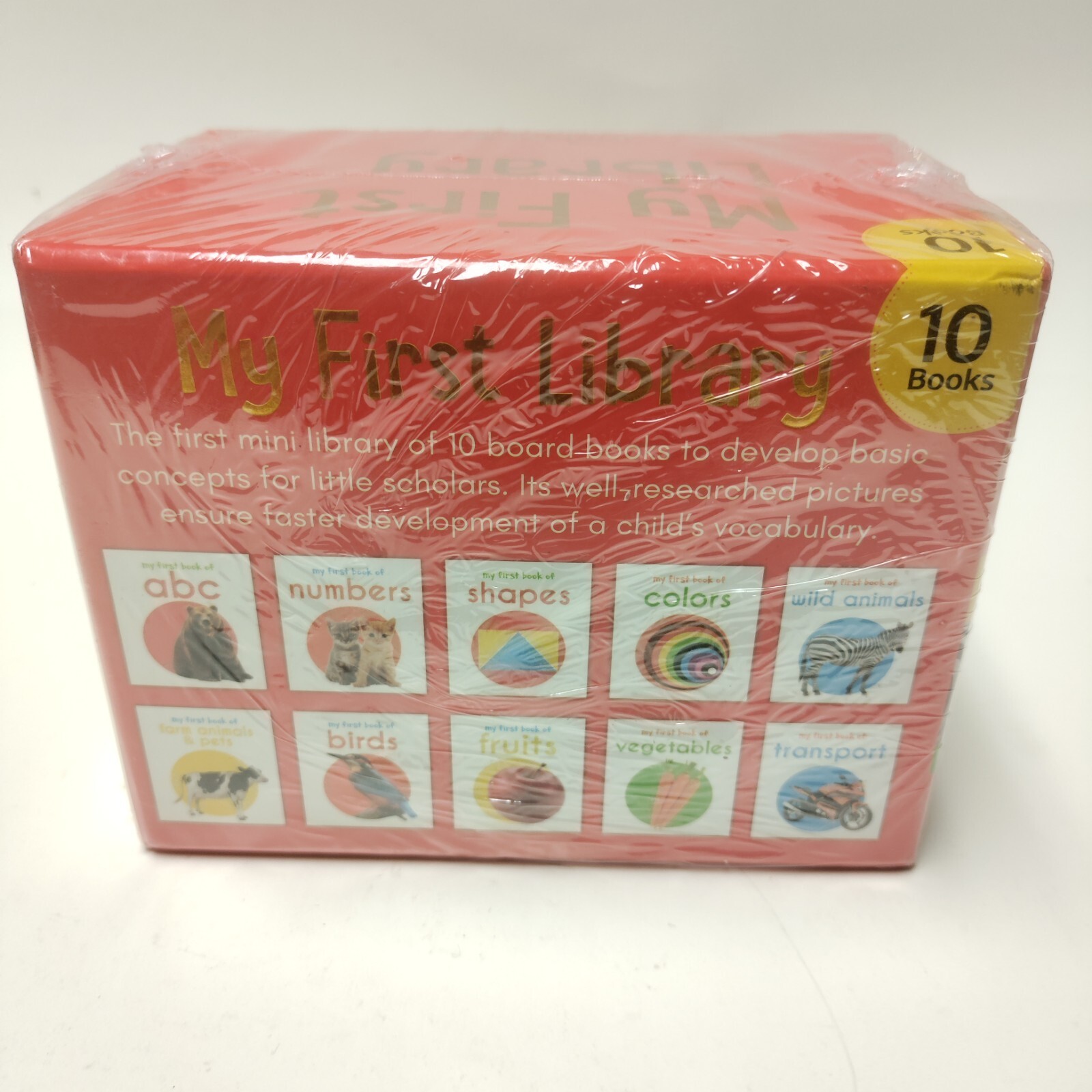 My First Library: Boxset of 10 Board Books for Kids | New | English