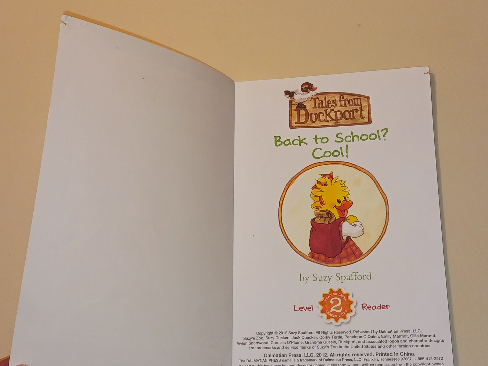 Tales from Duckport BACK TO SCHOOL? COOL! Reading Level 2 Book Gr 1-3 Ages 6-9