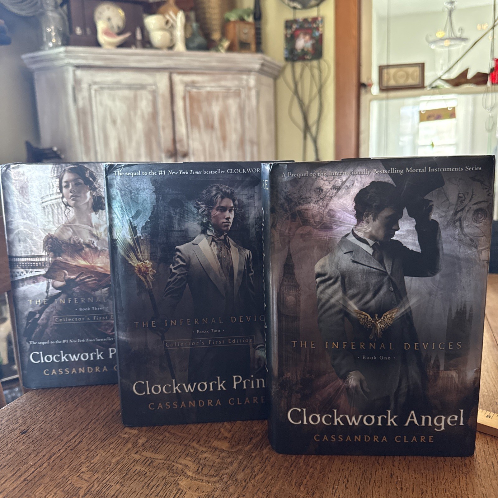 The Infernal Devices Trilogy by Cassandra Clare 1st Editions 1st Printings Clock