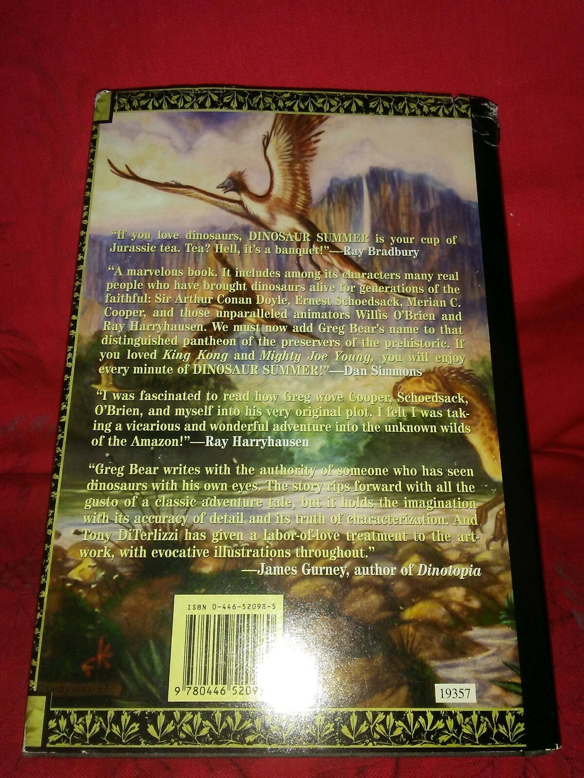 Dinosaur Summer – A Novel: Greg Bear-1998 SF/Fantasy Novel BCE HCDJ