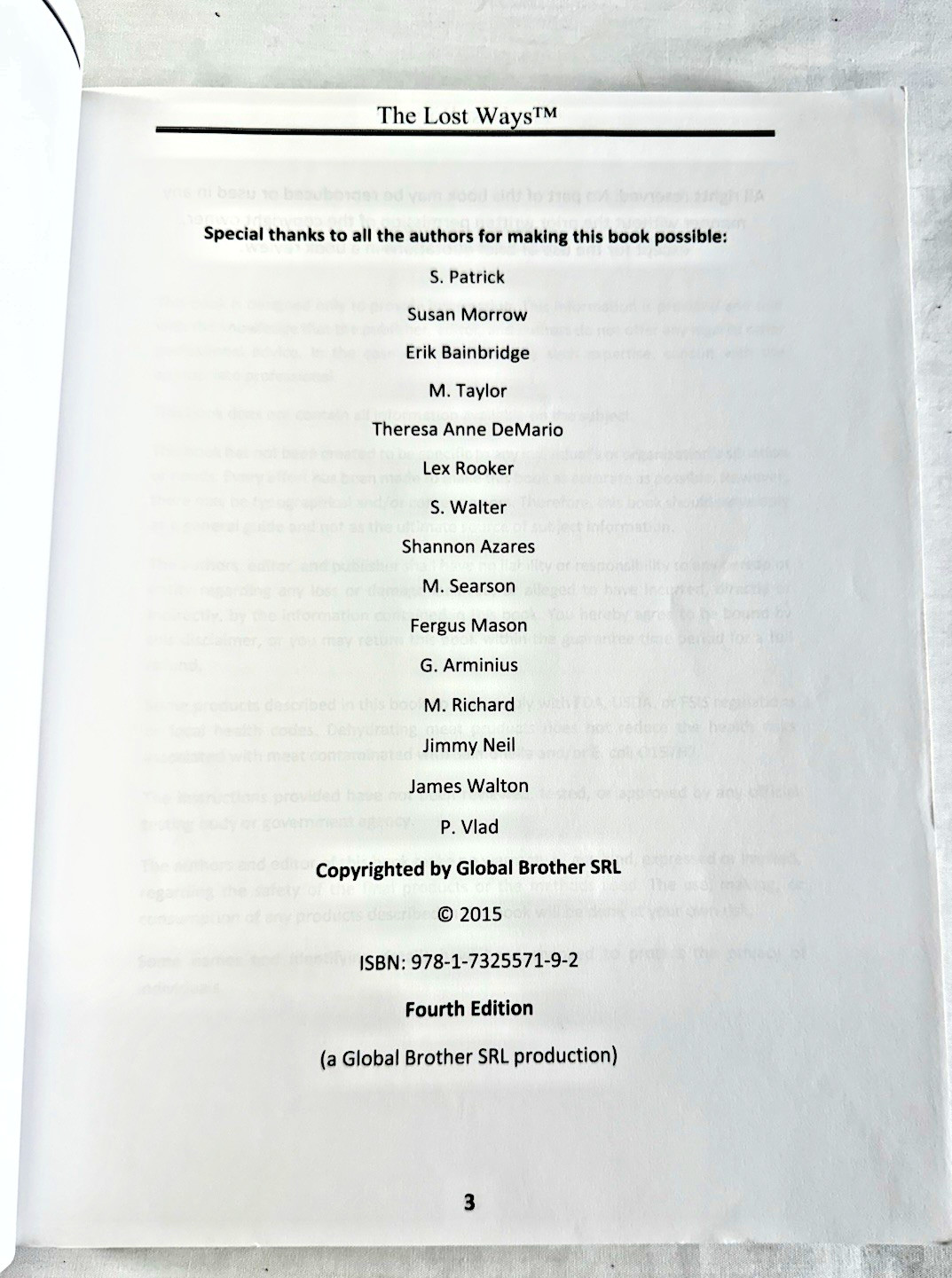 The Lost Ways 4th Edition Survival Frontier Pioneer Homestead Book