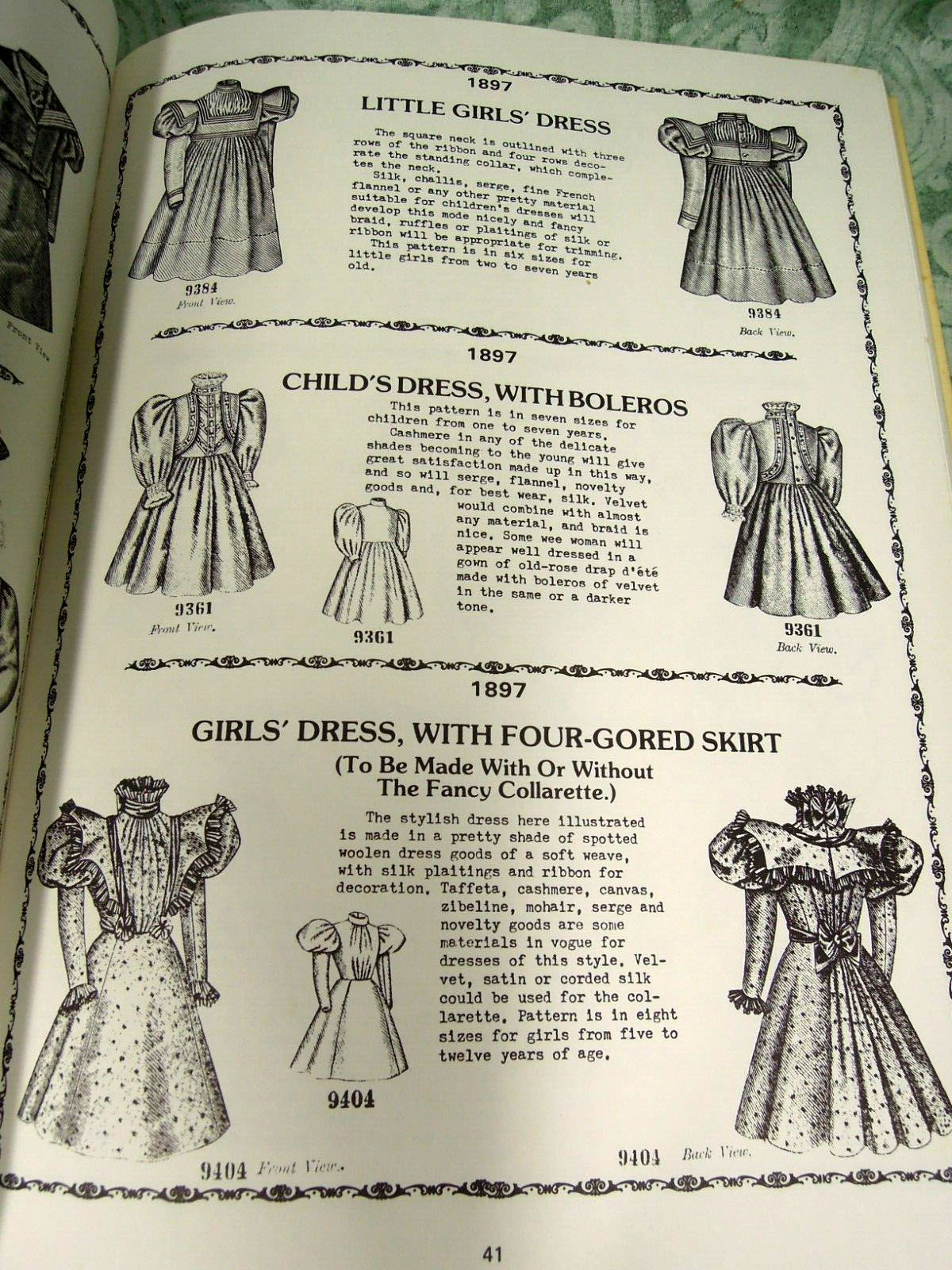 dd-436 Fashion book: ‘ANTIQUE CHILDREN’S FASHIONS’ BY Ulseth & Shannon, pb ’82