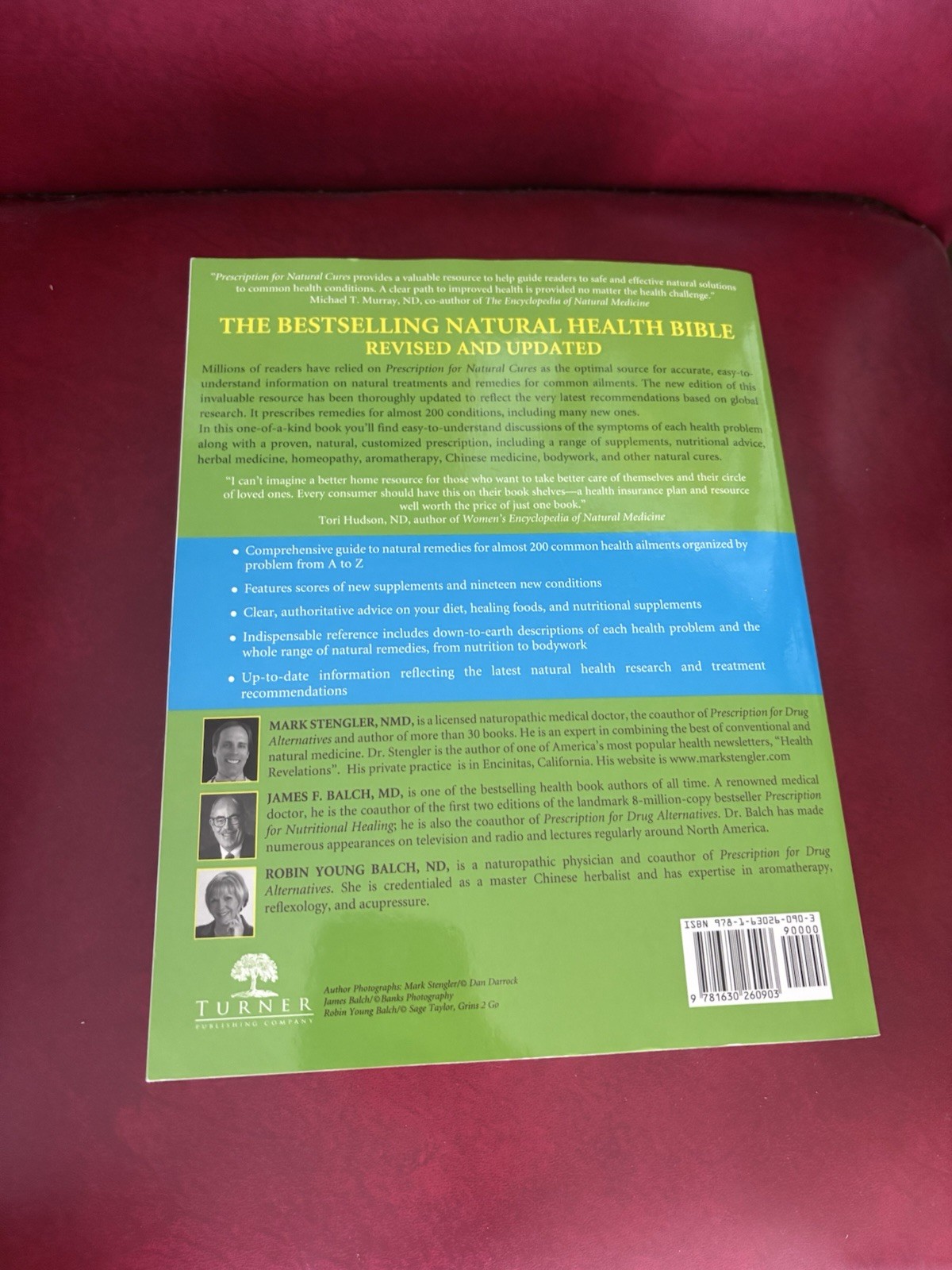 Prescription for Natural Cures A Self-Care Guide Health Book Stengler Balch