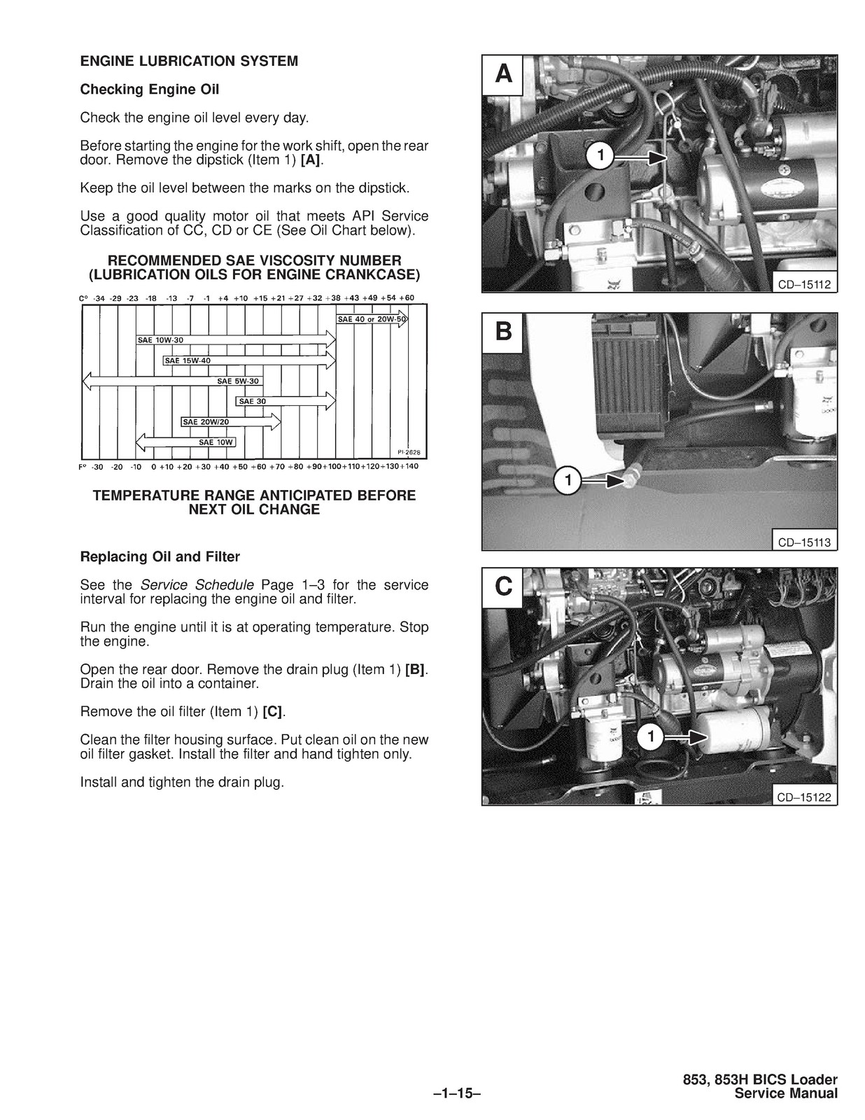 BOBCAT 853 Service Manual 1995 SN 508418001 Up – BOUND – COVERS – XL FOLDOUTS
