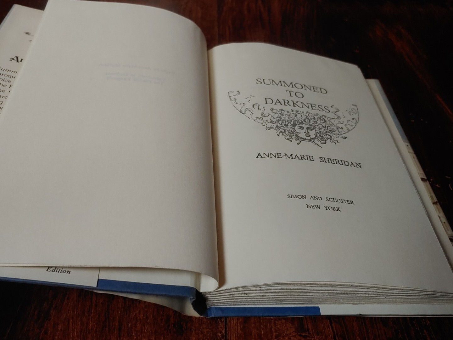 Summoned To Darkness by Anne-Marie Sheridan 1978 Print Vintage Hardcover