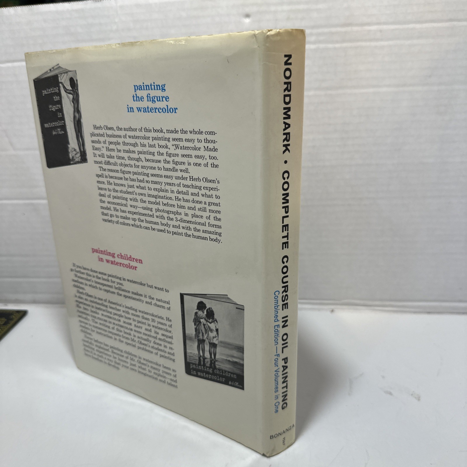 Complete Course in Oil Painting by Olle Nordmark 4 Volumes in 1 (Hardcover 1960)